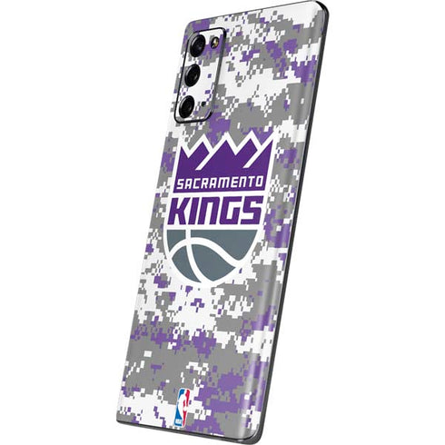 NBA Sacramento Kings Purple Digi Camo Galaxy Note20 5G Skin